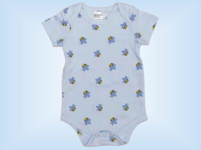 Baby Boy Bumble Bee Oneise Blue Pattern UnBeelievably Cute pic3