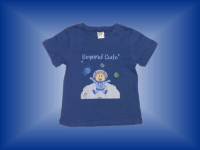 Beyond Cute Astronaut Onesie. Cute Baby Boy Astronaut Design on Dark Blue with Dark Blue Sweatpants. Sizes 18 months to 3T.