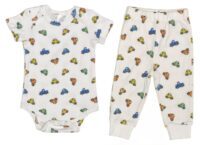 Baby Boy<br>Cars and Trucks<br>Car and Truck Pattern<br>2-Piece Set<br>(onesie or t-shirt)